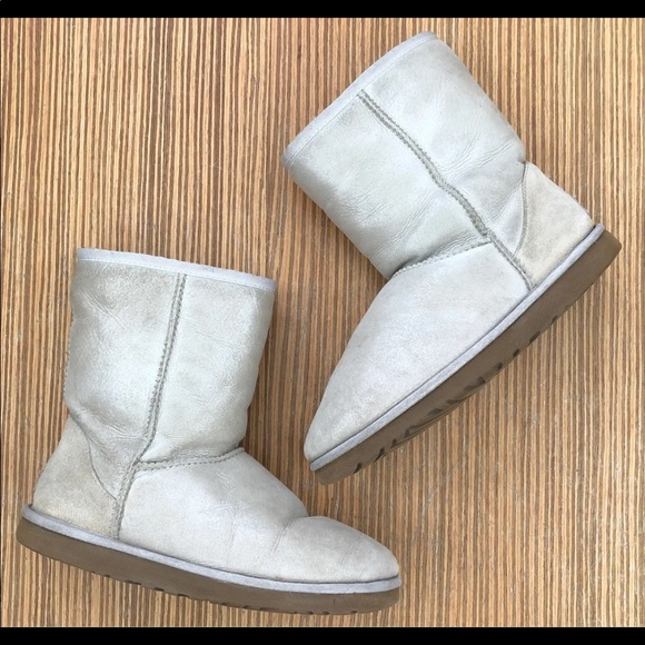 Ugg Gold Shimmer Classic Short Boots - Picture 5 of 9